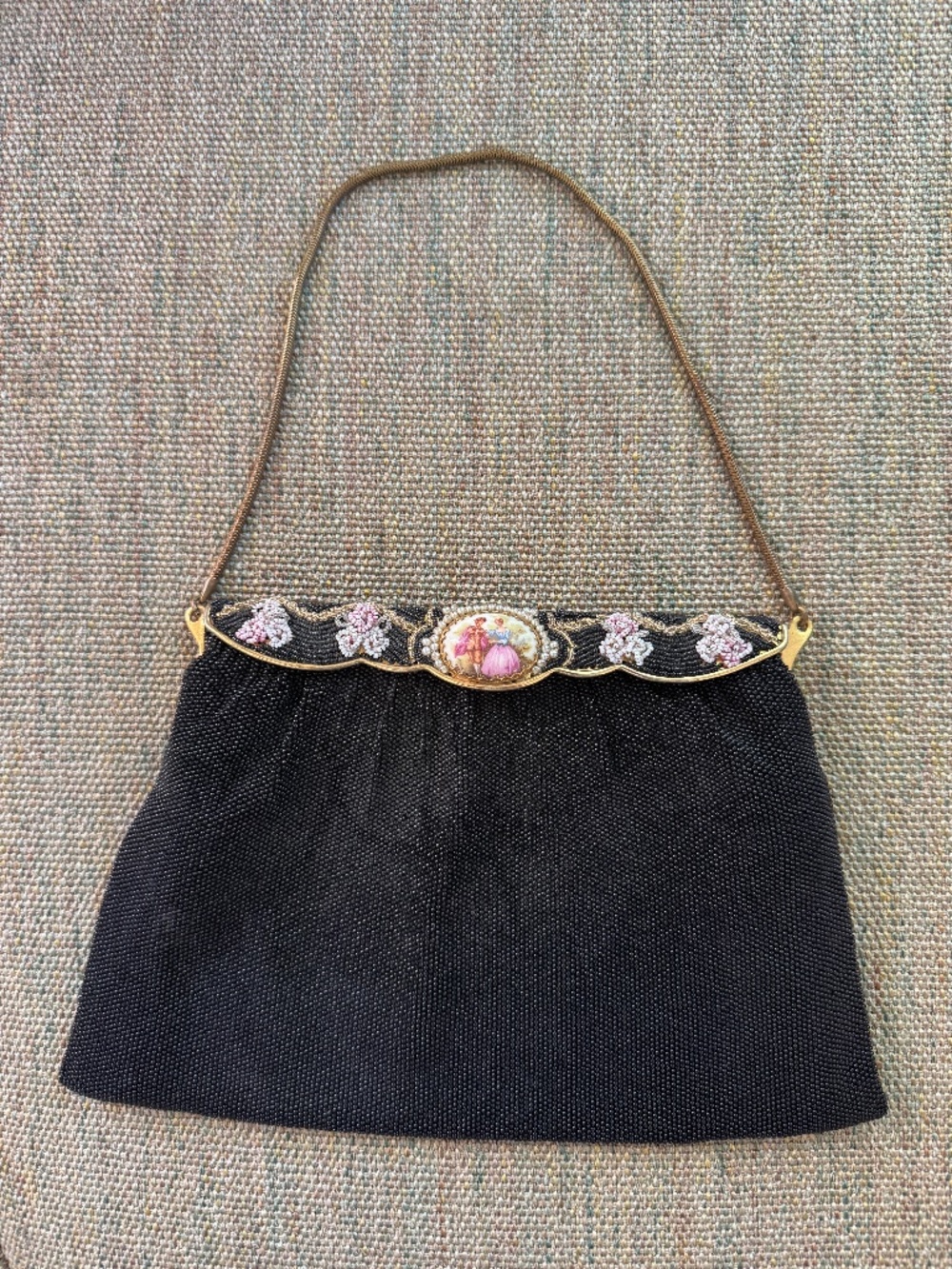 Vintage Beaded Evening Bag (Made in France)